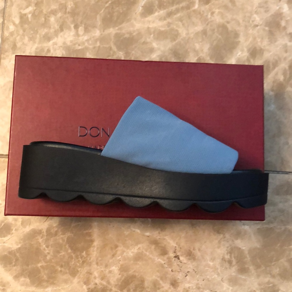 Slip on platform sandal
